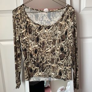 Olivia Rae Animal print top